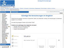 Tablet Screenshot of kfz-versicherungen.kfz-auskunft.de